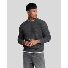 Джемпер Lyle & Scott Cable Crew Neck Jumper, размер XXL, , черный