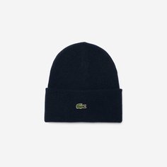 Шапка бини LACOSTE для мужчин и женщин, размер TTU, темно-синий
