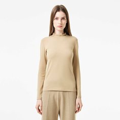 Водолазка LACOSTE, размер T38, , бежевый, бежевый