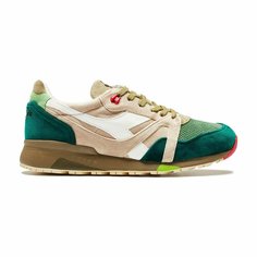 Кроссовки Diadora Осень-зима 2024, размер 5, бежевый/зеленый