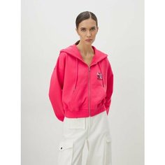 Толстовка MOSCHINO JEANS, размер L, , фуксия
