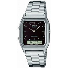 Наручные часы CASIO, серебряный, черный