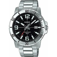 Наручные часы CASIO, серебряный, черный