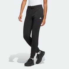 Брюки adidas Essentials Linear French Terry Cuffed Pants, размер XS, черный