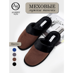 Тапочки ALBERY Мужские тапочки ALBERY, размер 42-43, коричневый