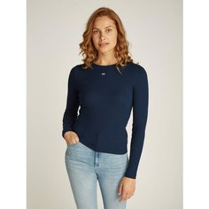 Лонгслив Tommy Jeans, размер XS, , синий