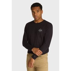 Лонгслив TOMMY HILFIGER, размер XL, , черный