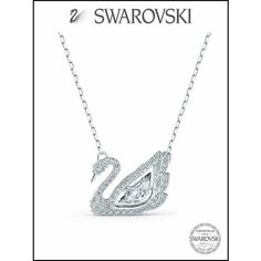 Колье SWAROVSKI, кристаллы Swarovski, длина 38 см, серебро