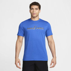 Футболка NIKE PRO, размер L, синий