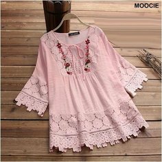 Блуза MOOCIE, размер 58, рoзовый