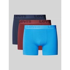 Трусы Levis, комплект из 3 шт., размер S, синий/коричневый Levis®