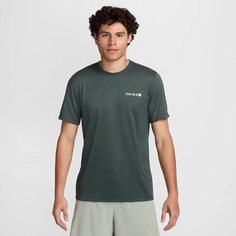Футболка NIKE Dri-FIT Fitness, размер S, зеленый