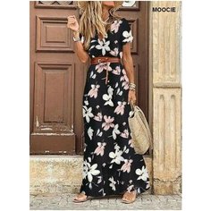 Платье MOOCIE Весна-лето 2024, размер M, черный