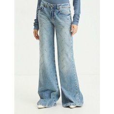 Джинсы клеш Versace Jeans Couture, размер 28, голубой