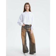 Джинсы Gloria Jeans, размер 16-17л/170 (46), серый, коричневый