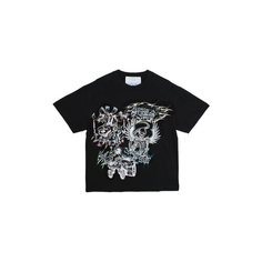 Футболка Jungles Jungles Flames N Stuff Rhinestone, размер L, black
