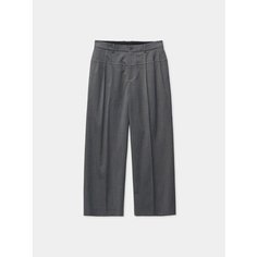 Брюки coor Raw Cut 3 Pleat, размер M, grey melange