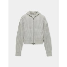 Кардиган coor Piece Dyed Rib Knit, размер S, , серый