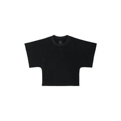 Футболка JUUN.J Wide Sleeve Crop T-Shirt, размер M, черный
