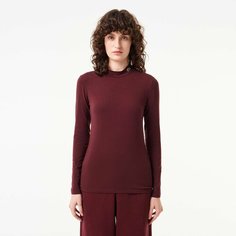 Водолазка LACOSTE, размер T40, , бордовый, бордовый