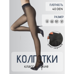 Колготки Casandana, 40 den, размер 3, черный/прозрачный