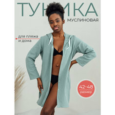Туника Fabrika Tekstilya, размер 42, полынь
