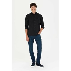 Рубашка U.S. POLO ASSN., размер M, черный