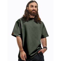 Футболка ЮНИОН, размер 4XL, хаки, зеленый