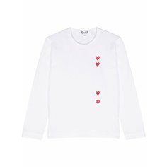 Лонгслив Comme des Garcons PLAY, размер XS, , серебристый