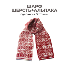 Шарф TRI&CO для мужчин и женщин,164х18 см, one size, красный