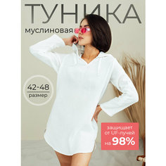 Туника Fabrika Tekstilya, размер 42, белая