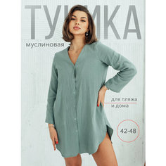 Туника Fabrika Tekstilya, размер 42, светло-зеленый