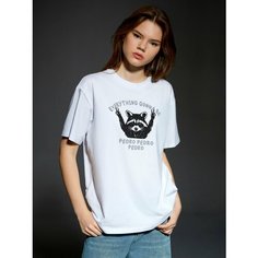 Футболка Crazy Getup Мем, размер 46, белый