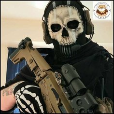 Балаклава-маска Череп Гоуст Ghost из Call of Duty Нет бренда