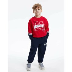 Брюки спортивные Gloria Jeans, размер 12-24мес/86-92, темно-синий