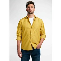 Рубашка Eterna Modern Fit, размер 41-42/RU48-50, yellow