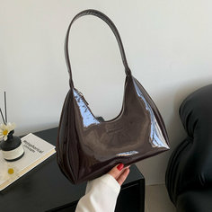 Сумка багет , коричневый French Luxury Slave