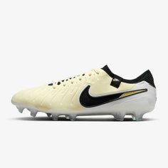 Бутсы NIKE Tiempo Legend 10 Elite FG, размер 9,5 US, бежевый