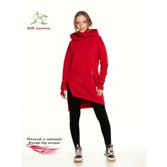Худи AskWorld Asymmetric, размер 48, , красный