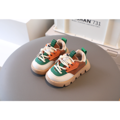 Кроссовки, размер 25, коричневый Нет бренда