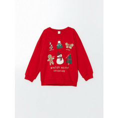 Свитшот LC Waikiki, размер 4-5 лет, bright red