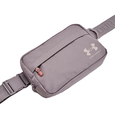 Сумка поясная Under Armour, фактура зернистая, серый