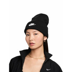 Шапка бини NIKE Nike Peak Futura для мужчин и женщин, размер OS, черный
