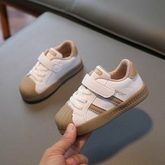 Кроссовки MOOCIE Детская спортивная обувь для мальчиков и девочек дышащие кроссовки для бега, размер INT 23, хаки