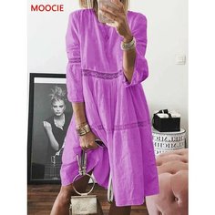 Платье MOOCIE Весна-лето 2023, размер 2XL, фиолетовый