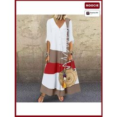 Платье MOOCIE Весна-лето 2024, размер XL, белый