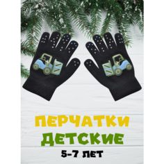 Перчатки для мальчиков, размер OneSize, синий Нет бренда