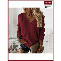 Свитер MOOCIE, размер INT L, , красный