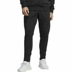 Брюки спортивные adidas Essentials Single Jersey Tapered Open Hem Pants, размер S INT, черный