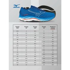 Кроссовки Mizuno Wave Rider 26, размер 11.5, синий
